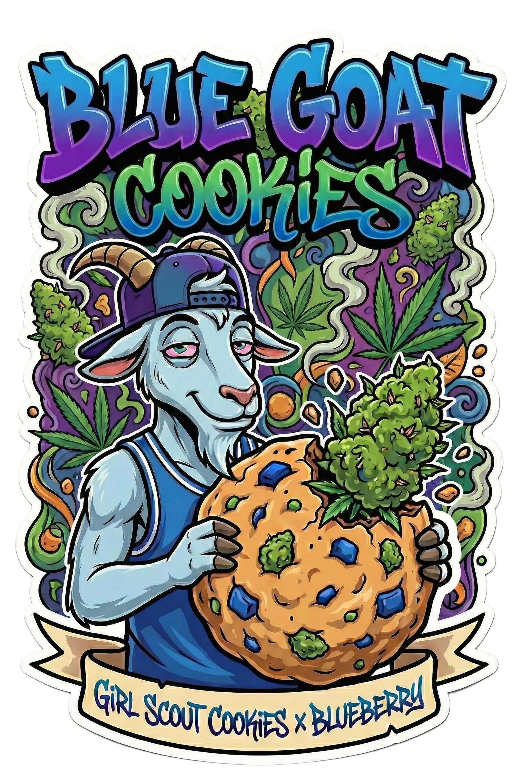 Rocky Moose Seed Bank: Blue Goat Cookies Auto Fem 3 & 5ct souvenir pack