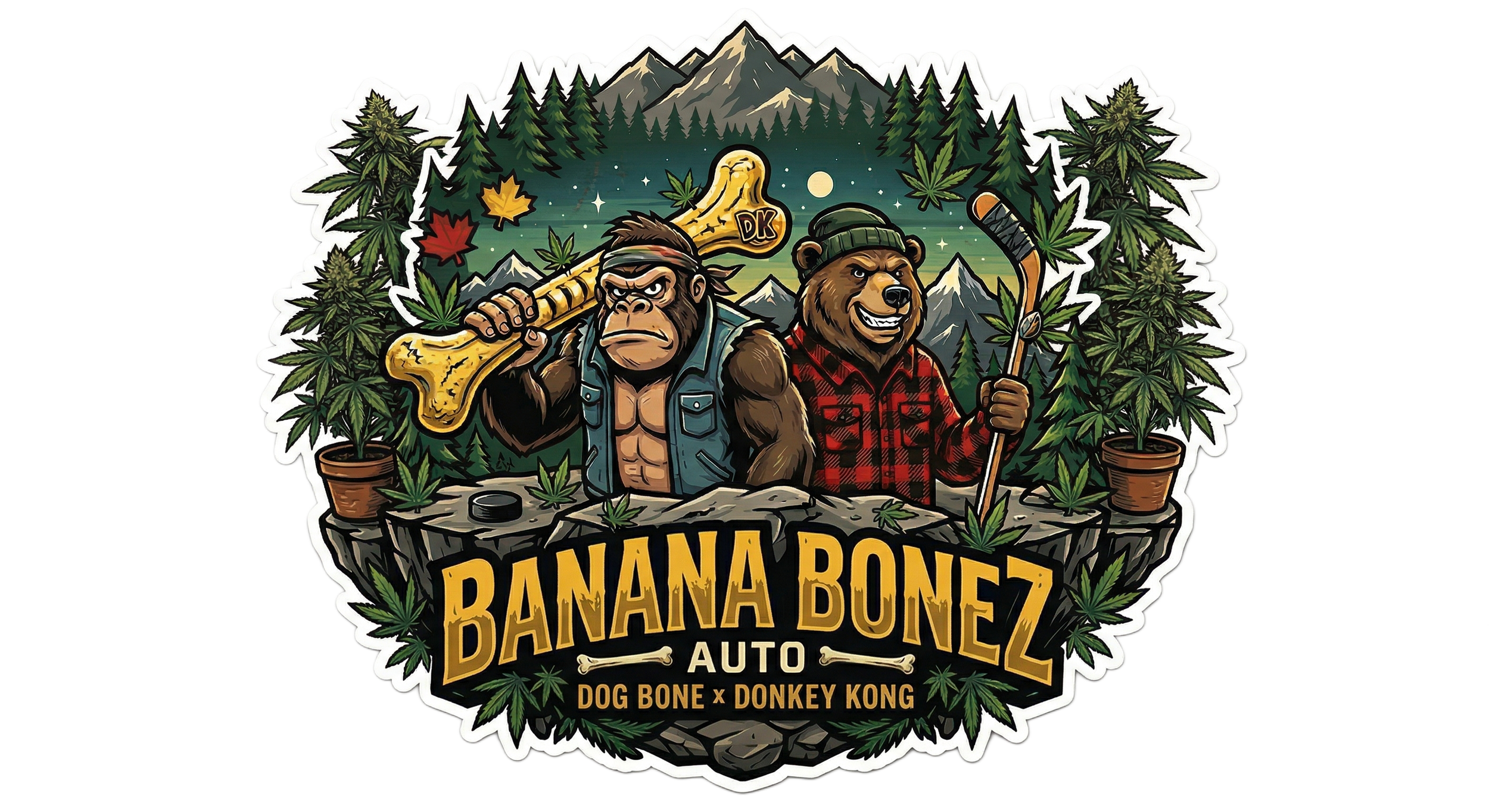 Bears Seeds Banana Bonez Auto Fem 3 & 5ct souvenir pack