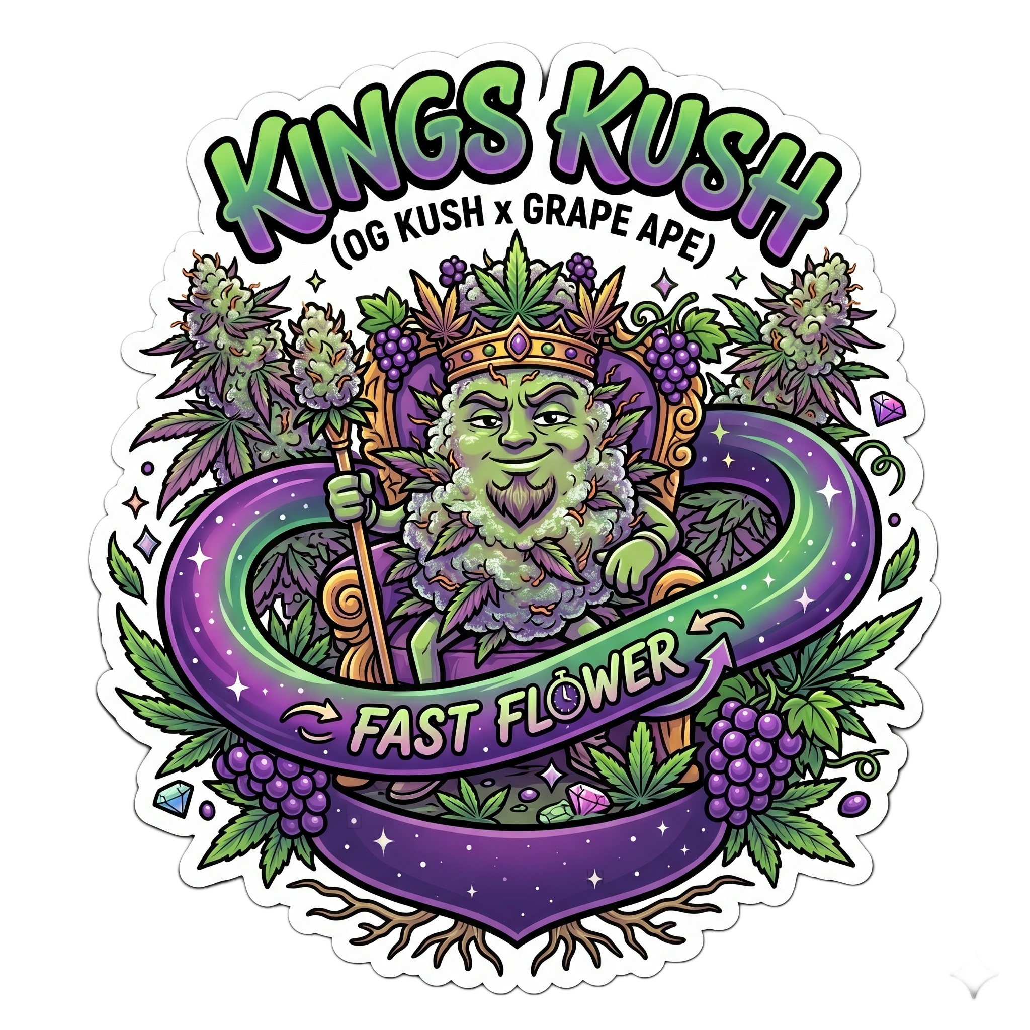 Rocky Moose Seed Bank: King’s Kush Fast Flower Fem 5ct Souvenir Pack
