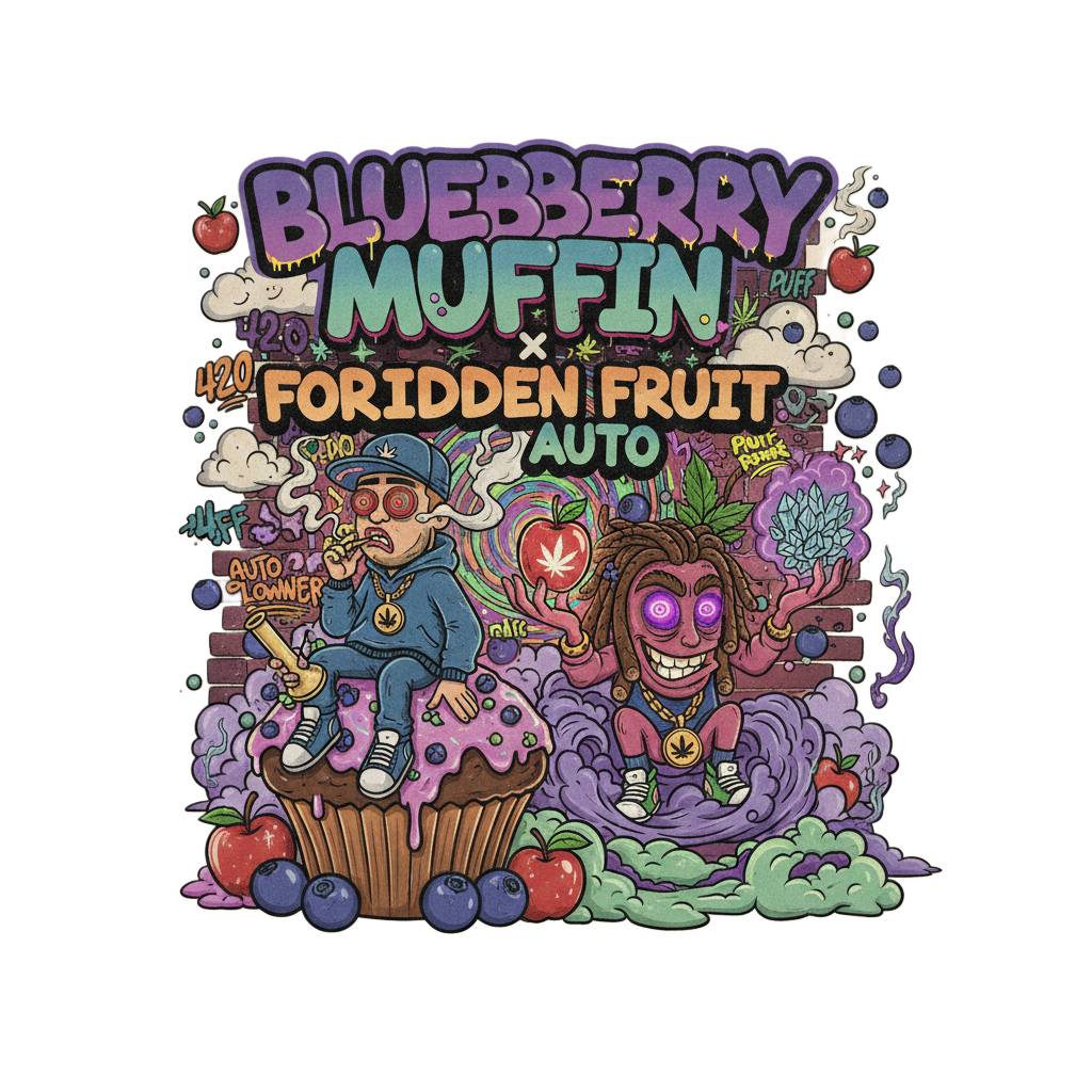 Rocky Moose Seed Bank: Blueberry Muffin x Forbidden Fruit 3ct Auto Fem