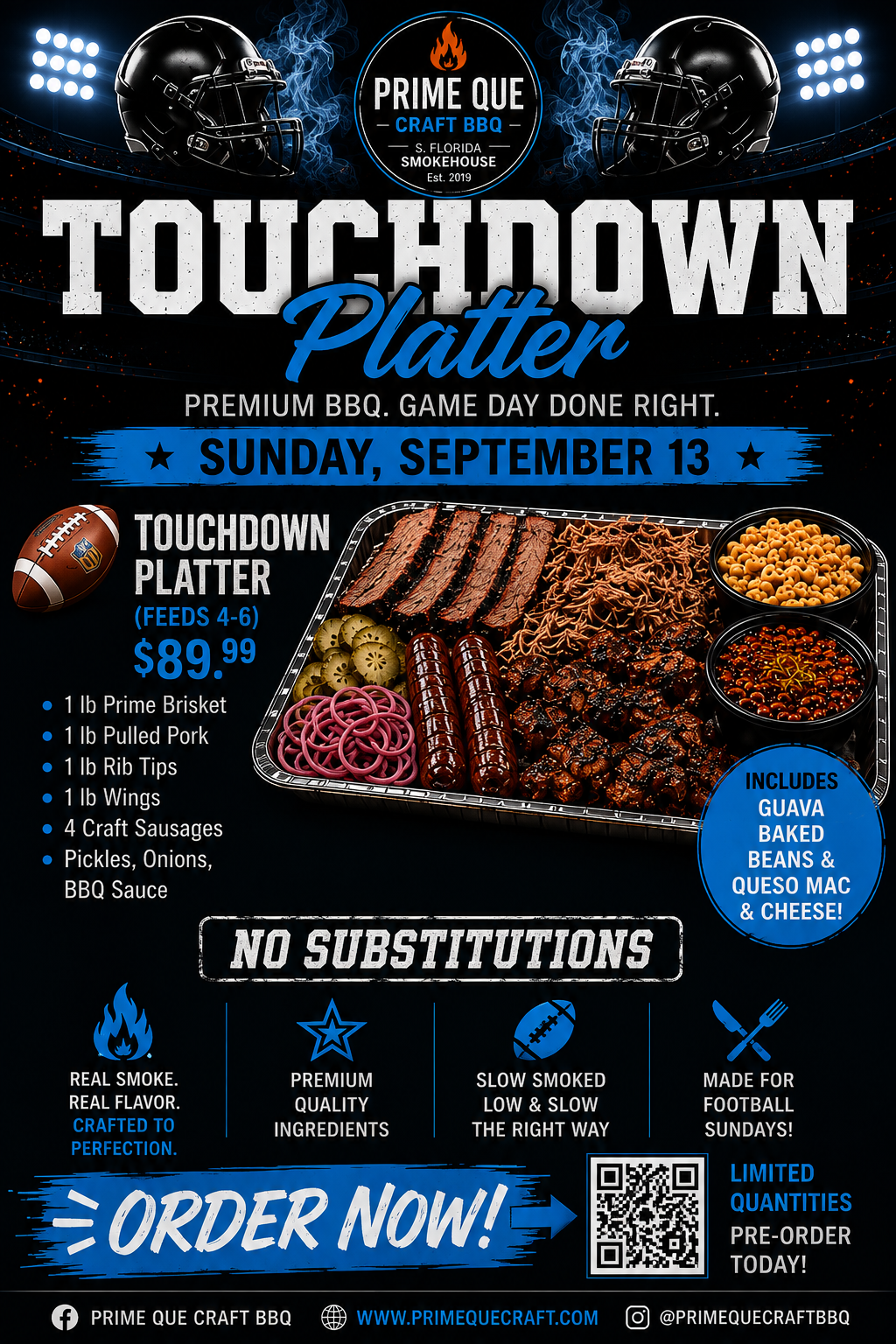 PRE-ORDER | Touchdown Platter — $89.99 Feeds 4–6