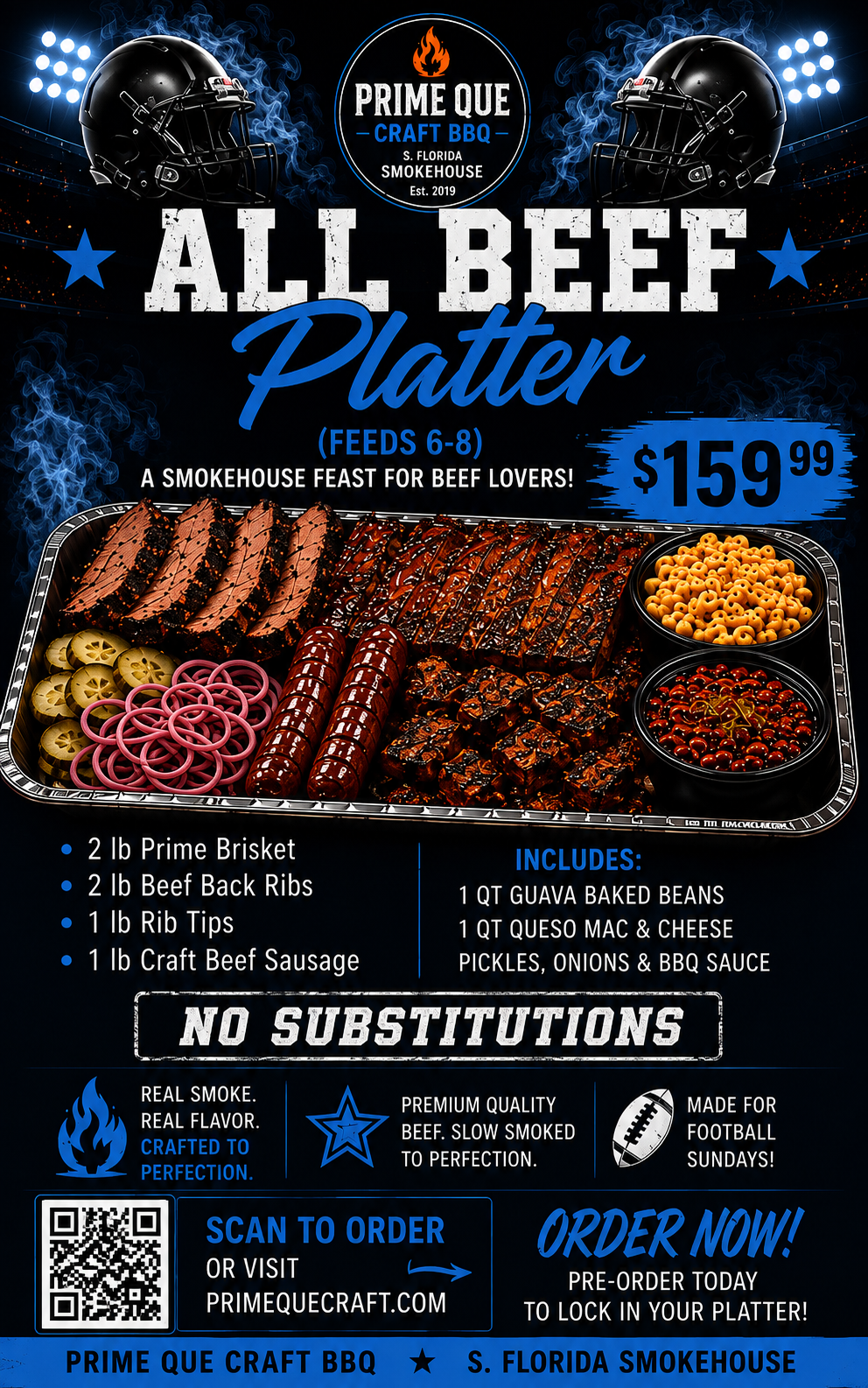 PRE-ORDER | All Beef Platter — $159.99 Feeds 6–8
