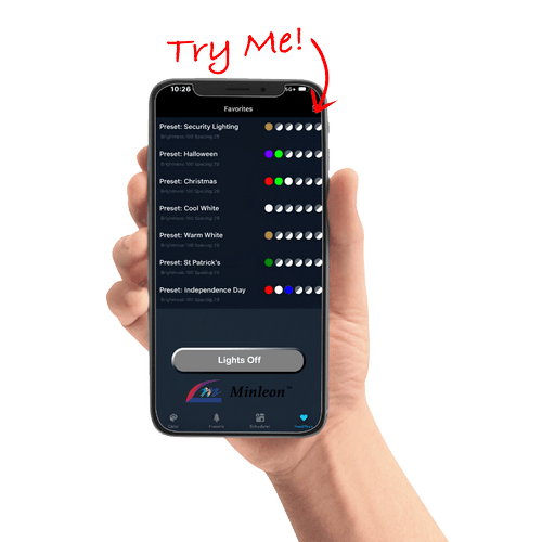 App interface on a phone
