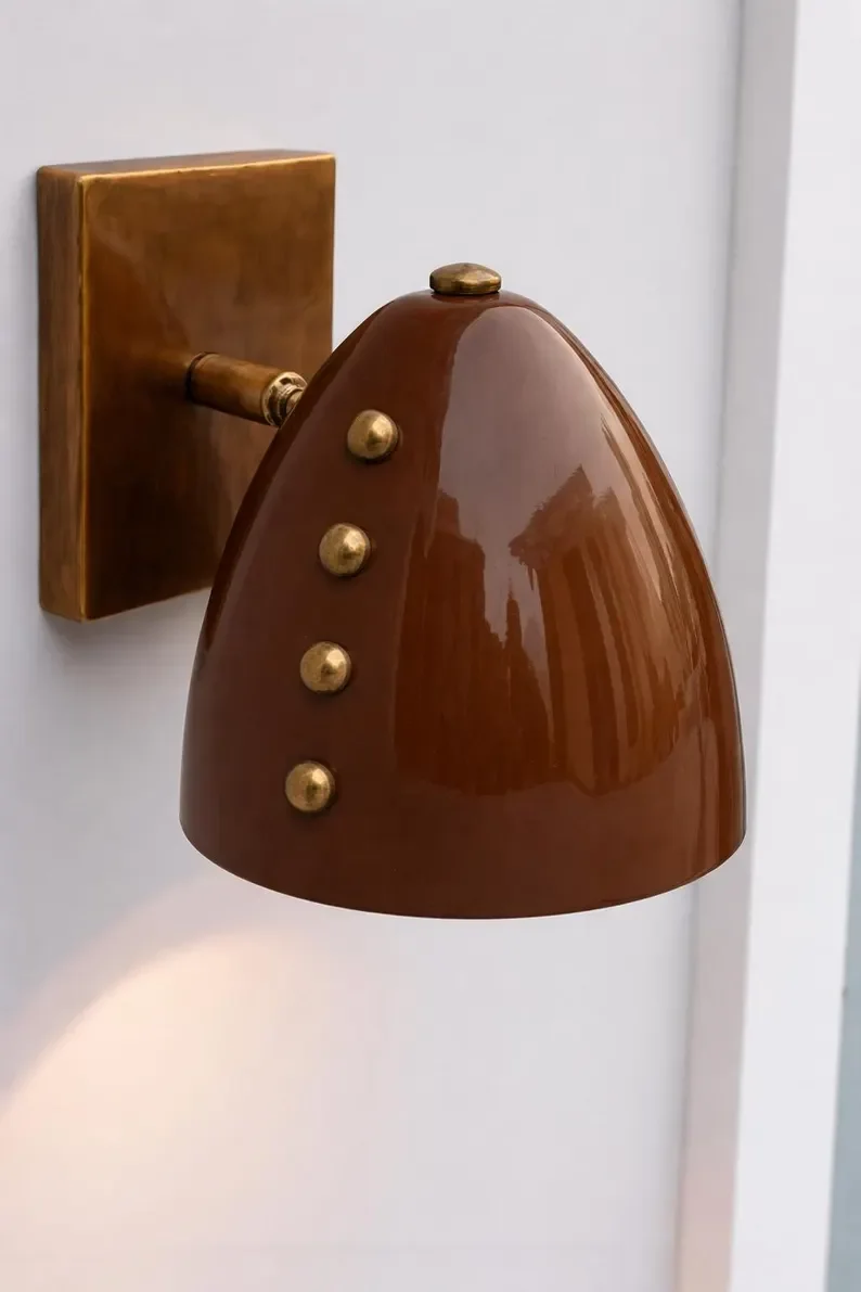 Brass Cone Wall Sconce
