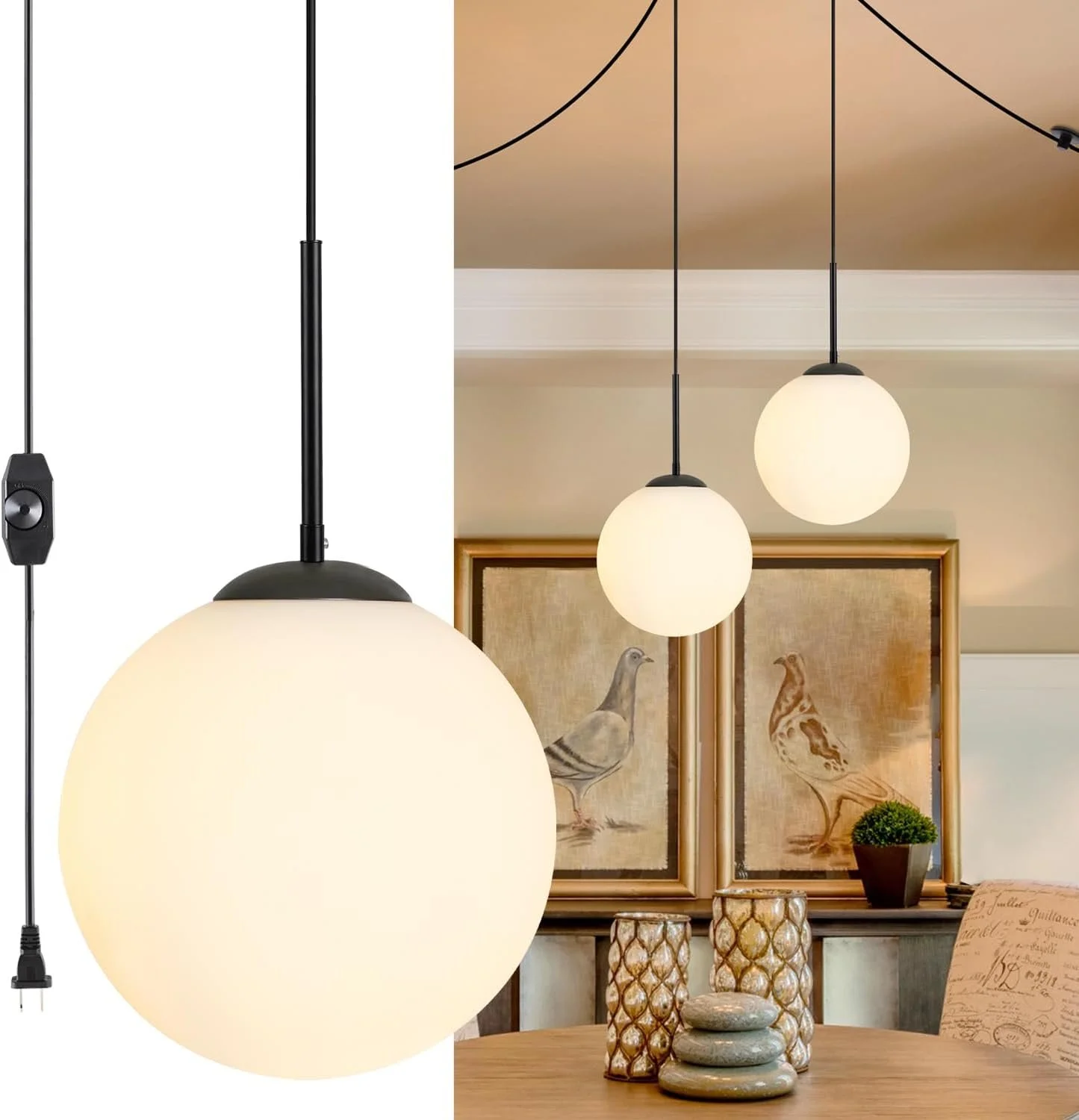 Plug-In Pendant Light