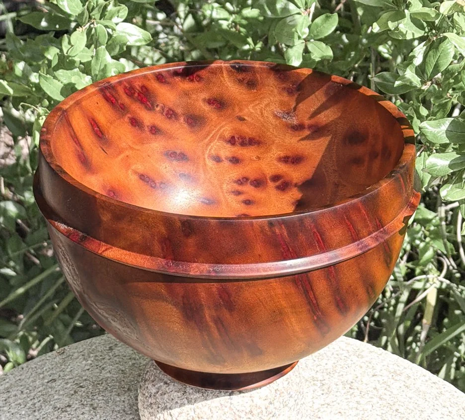 Indonesian Camphor Rare Burl wood Bowl