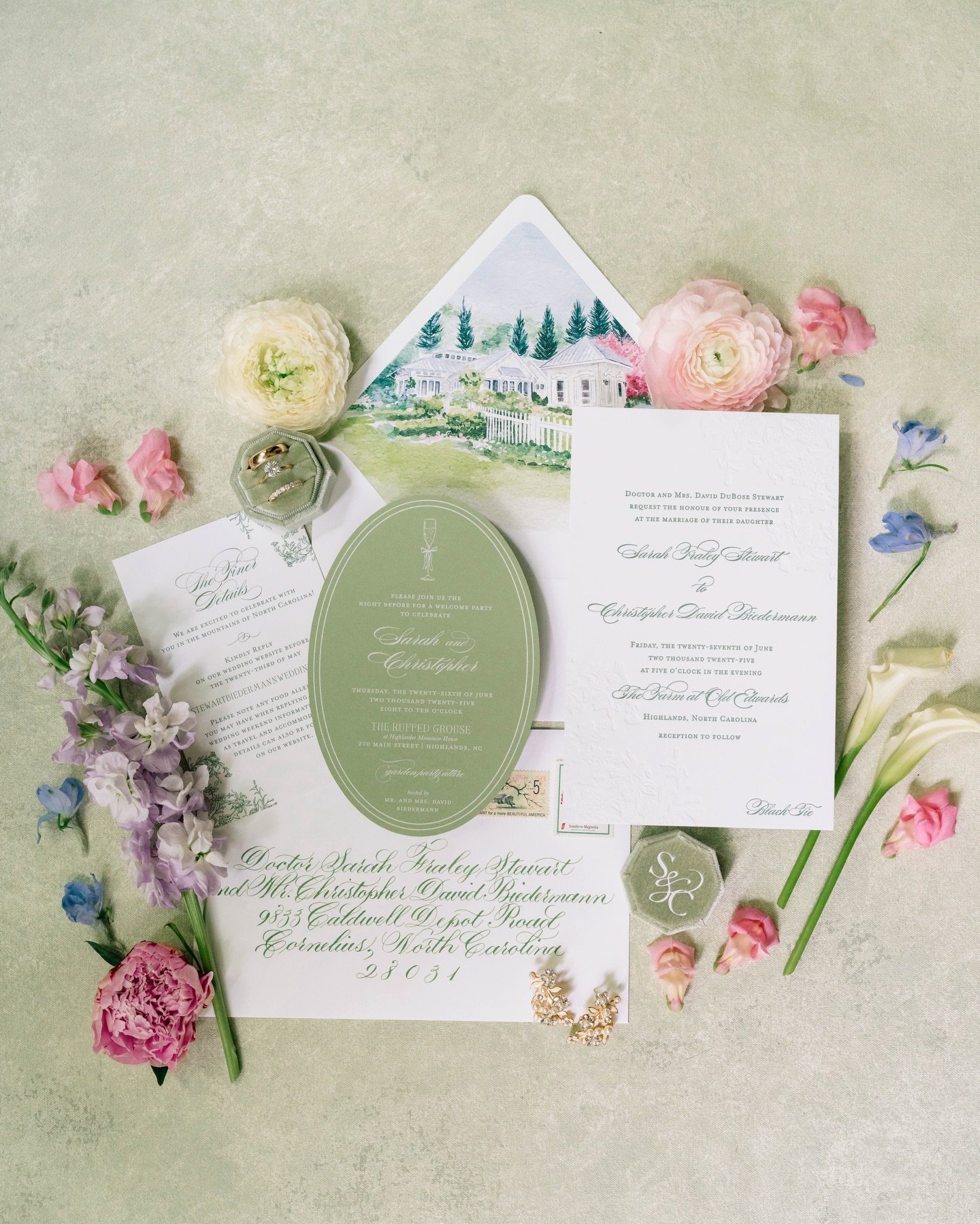 Reasons why we love including a custom watercolor of your venue in your invitation suite:
⠀⠀⠀⠀⠀⠀⠀⠀⠀
&bull; Instantly personal ~ a hand-painted portrait of the venue makes the suite feel one-of-a-kind
&bull; Sets the tone ~ guests experience the aesth