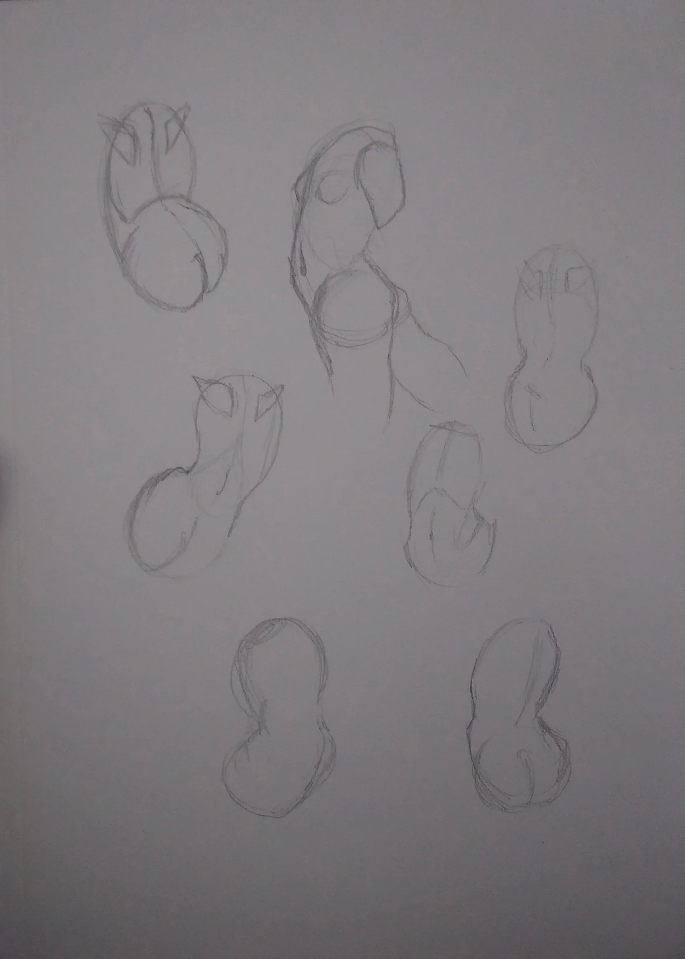 Learning figure drawing using peanut shapes 2018