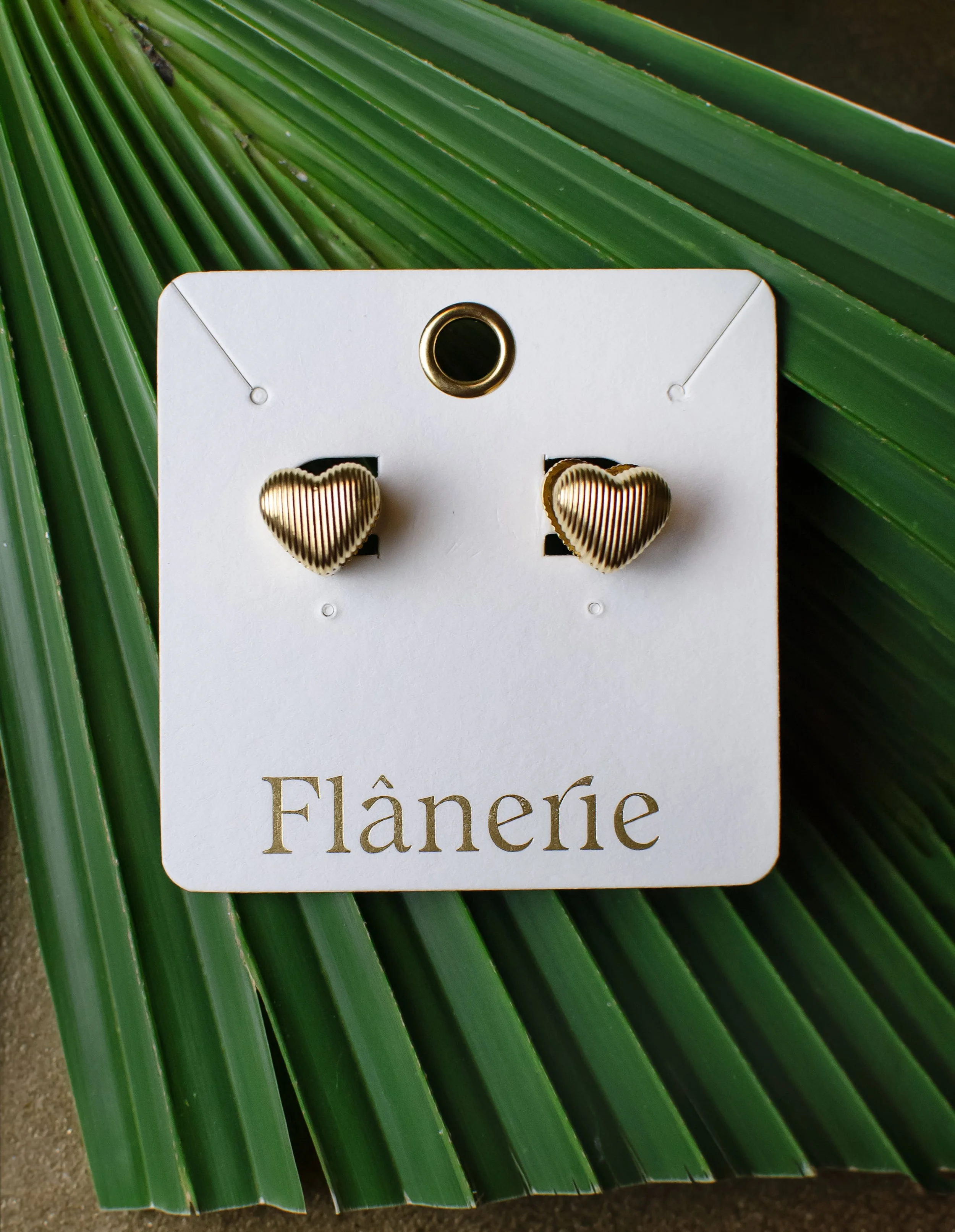 Kylo 18K Gold Non-Tarnish Heart Earring