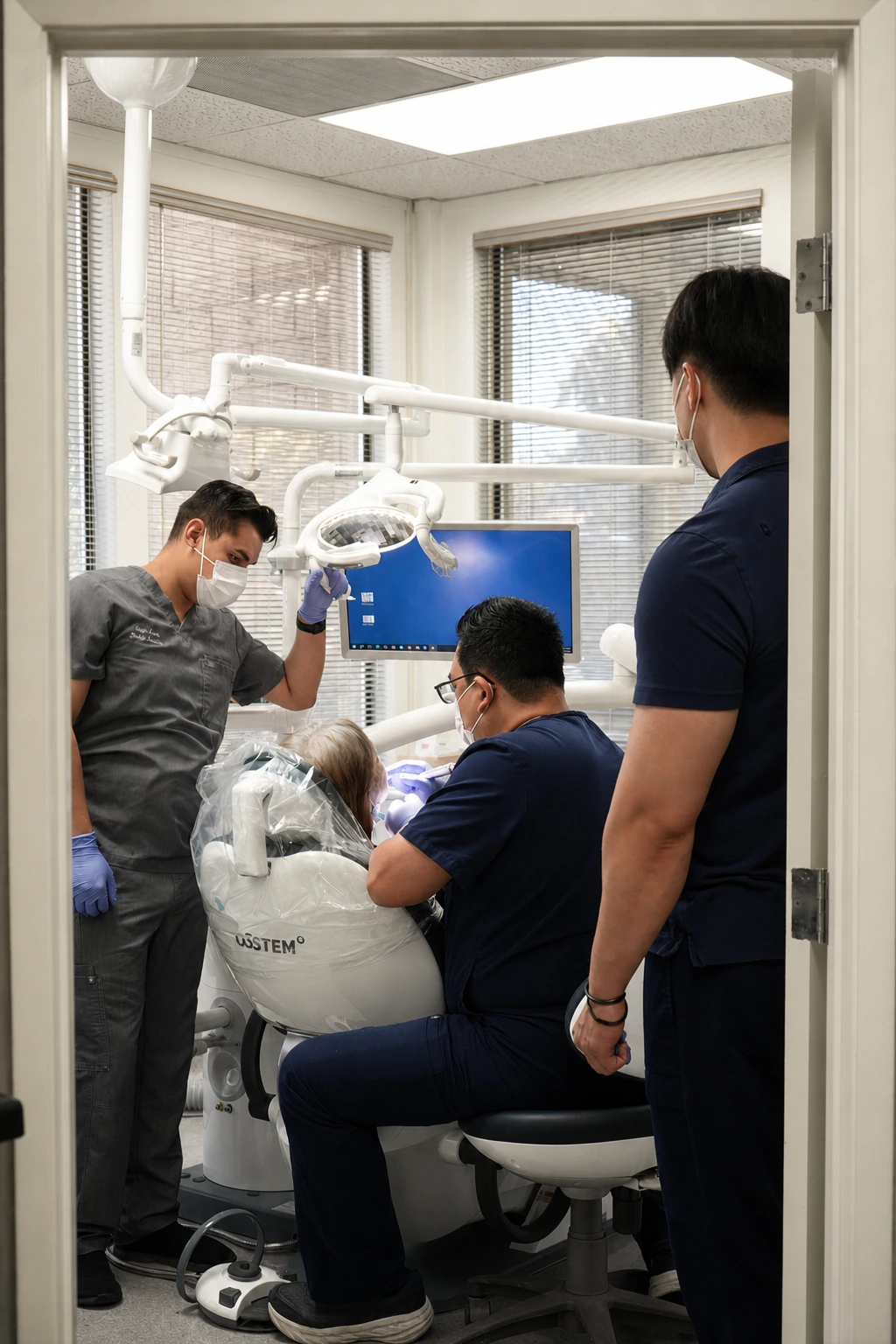 The Smile Plant clinical team caring for a patient together.
