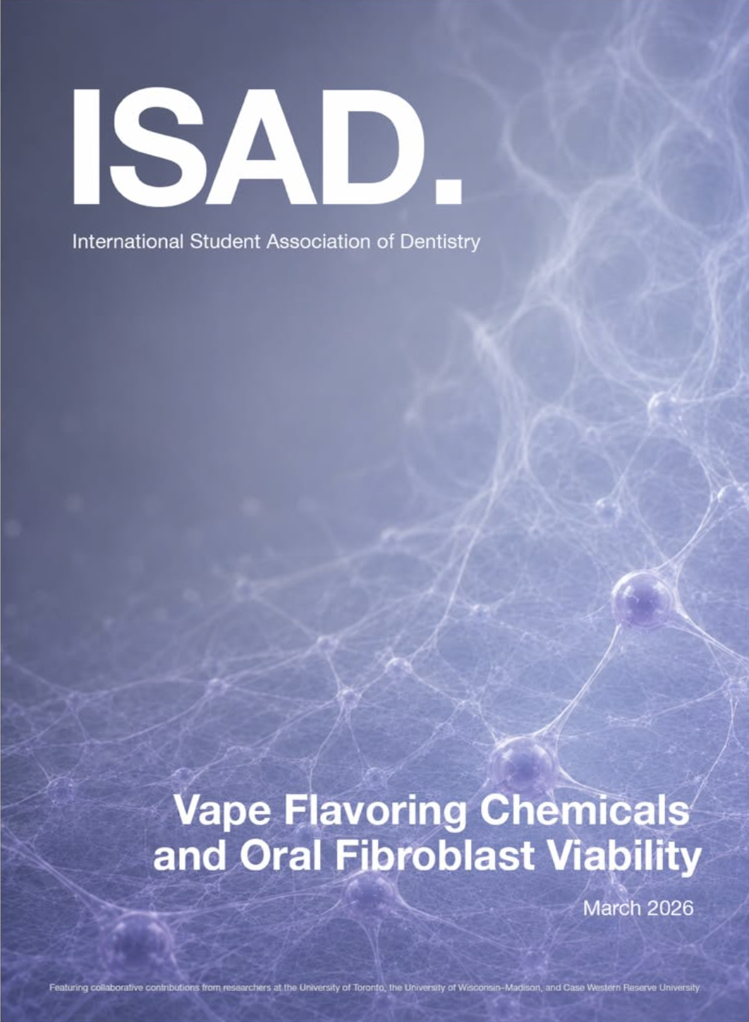 Vape flavoring chemicals and oral fibroblast viability publication cover