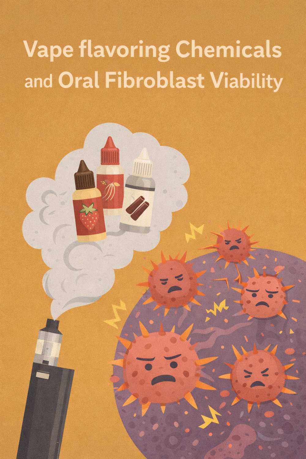 Vape flavoring chemicals and oral fibroblast viability publication cover