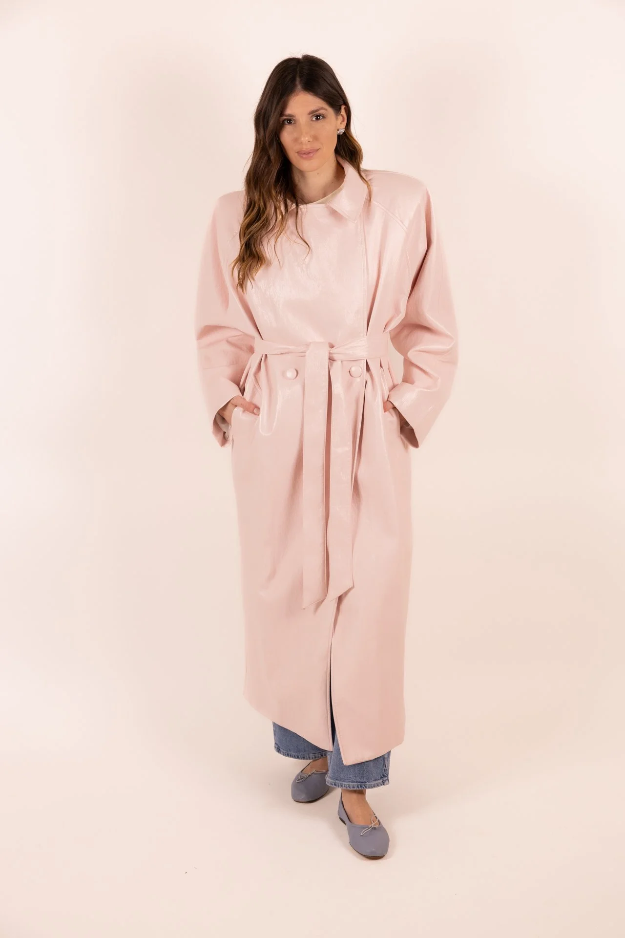 TRENCH ECOPELLE PINK