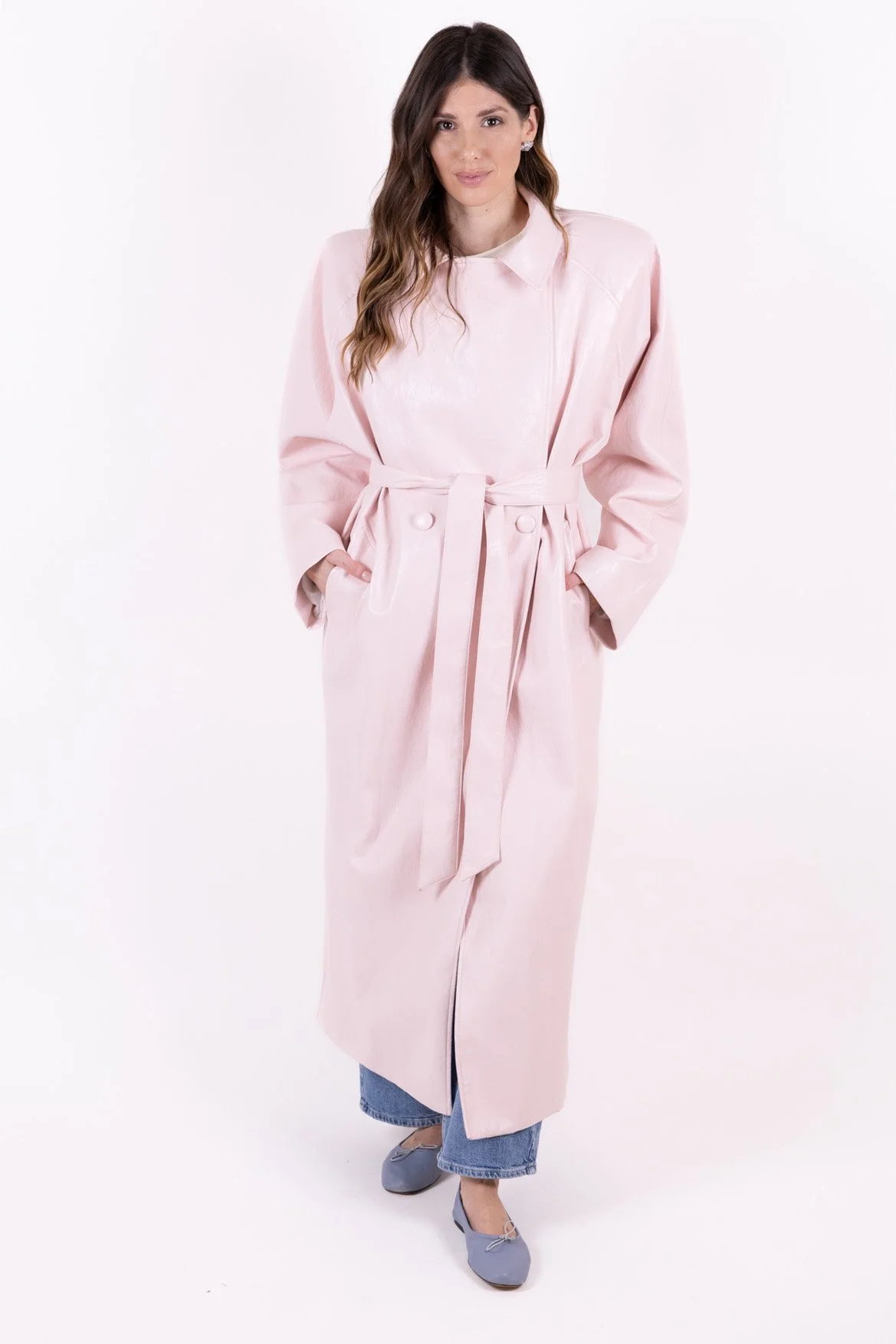TRENCH ECOPELLE PINK