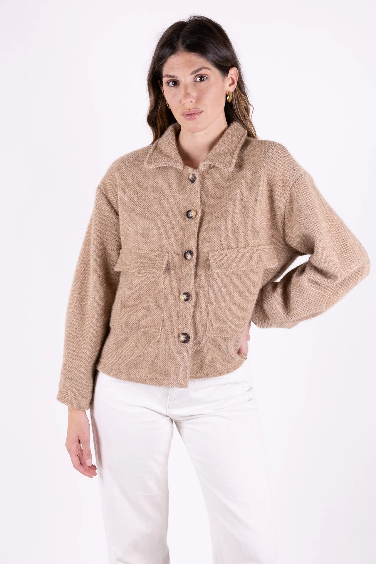 GIACCA BOUCLE’ CREMA