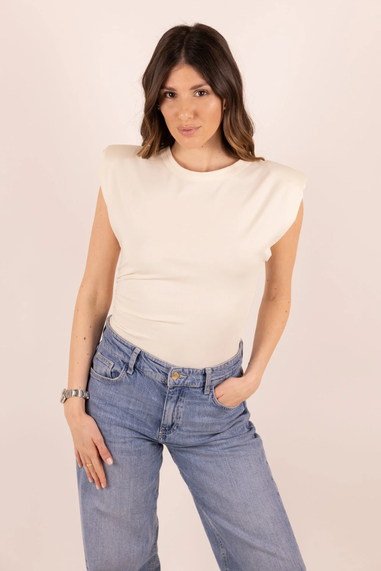 T-SHIRT SPALLINE WHITE