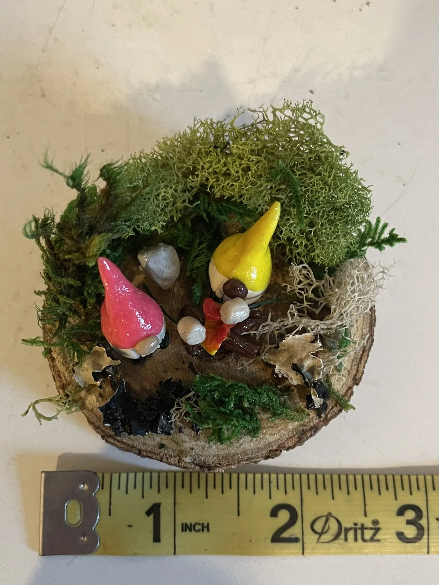 Miniature Gnome Campfire Desk Mates 2.5"