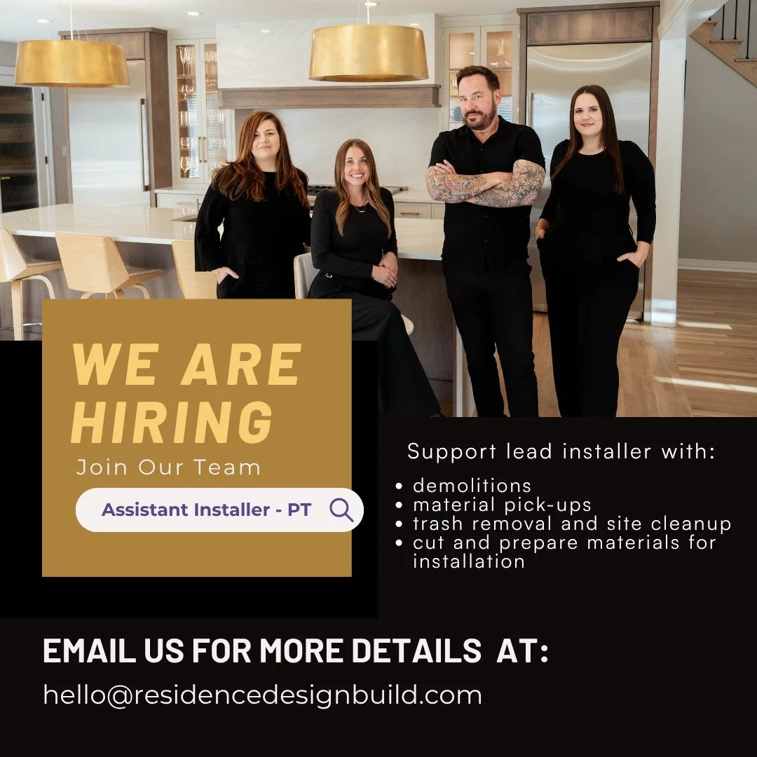 Join a team that is passionate about creating amazing spaces for our clients. Flexible part-time hours available. Contact us for details.