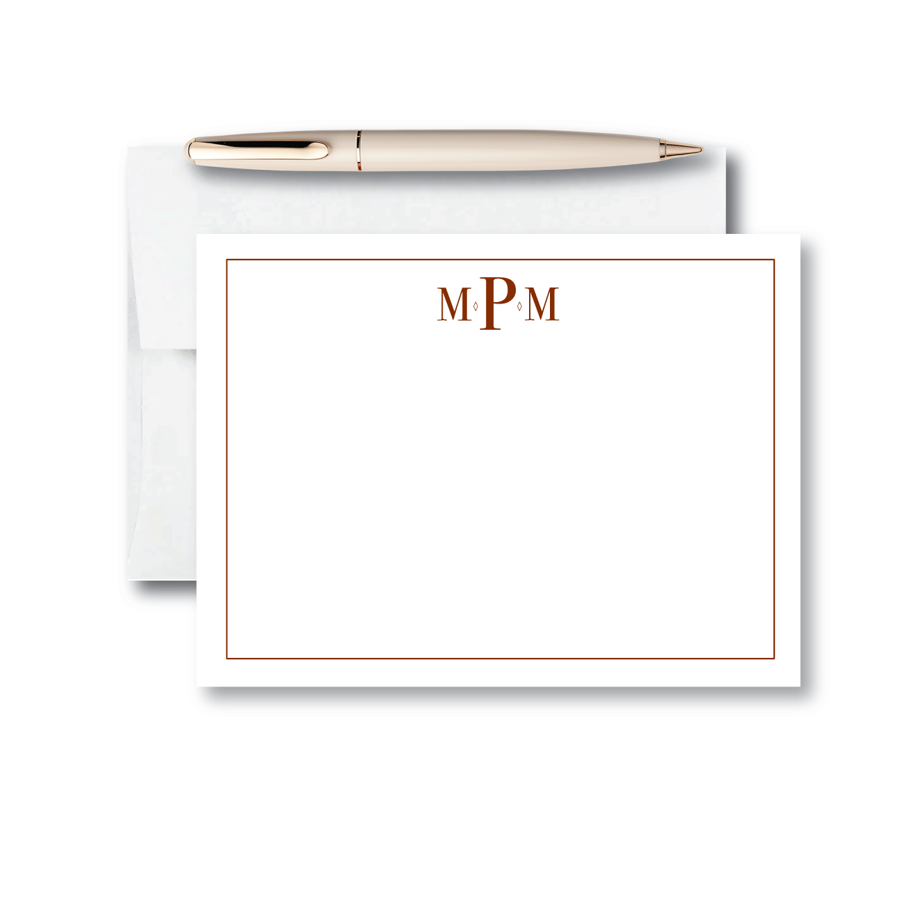 Classic Monogram with Border - Set of 10 - A6