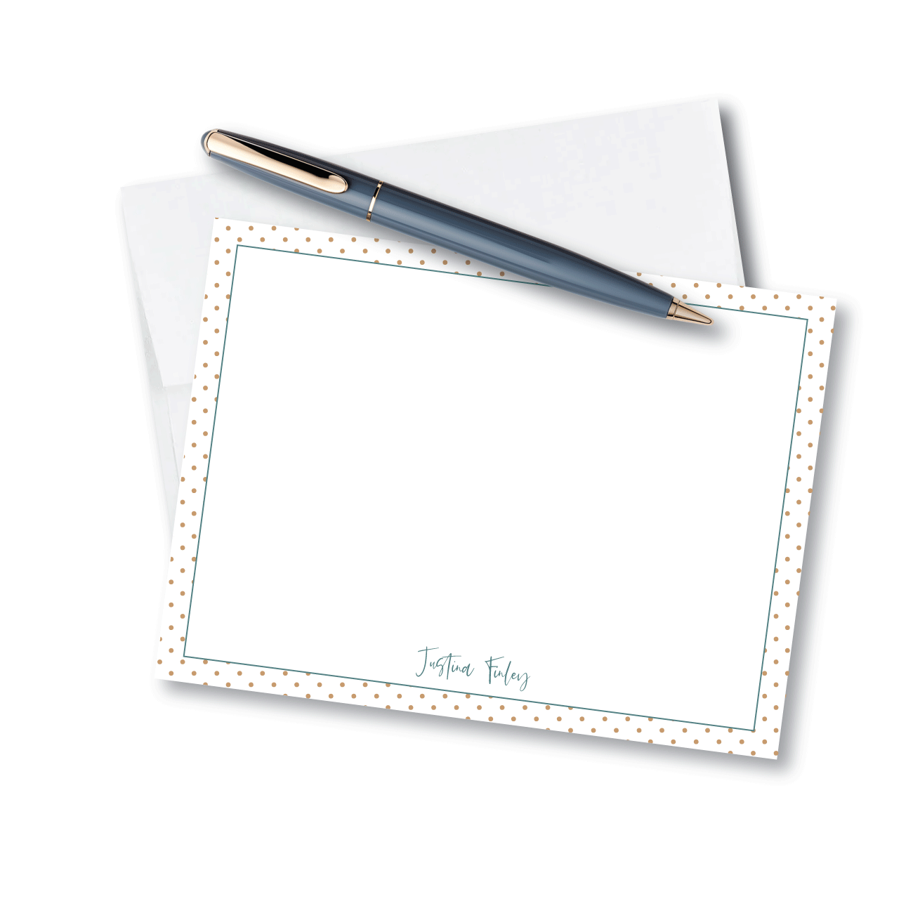 Name with Dot Border - Set of 10 - A6