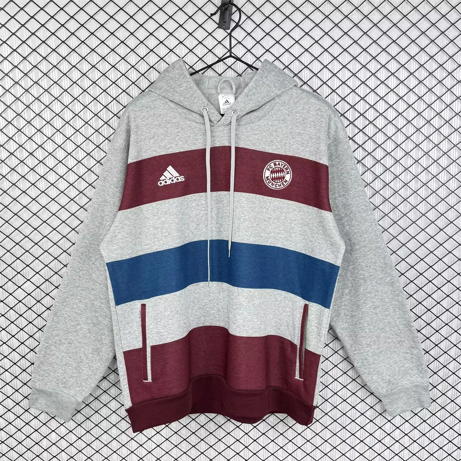 Sudadera con Capucha Tricolor