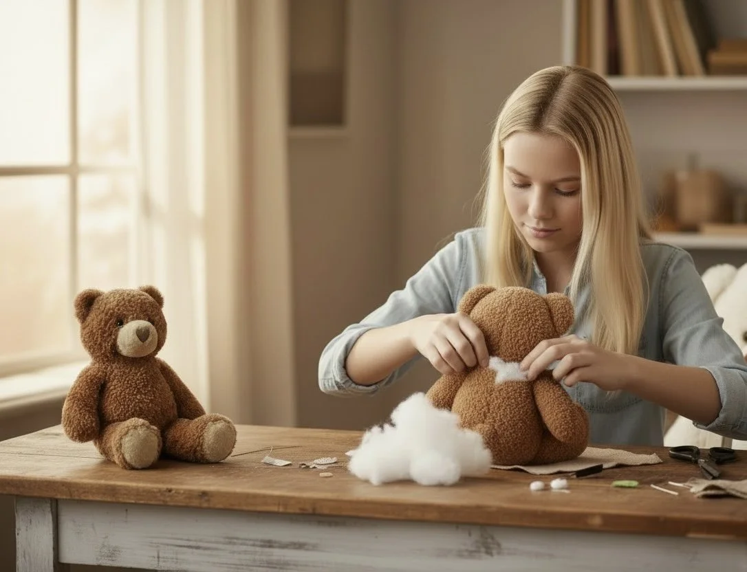 Unstuffed Bear Plushie Party Kit No-Sew Craft