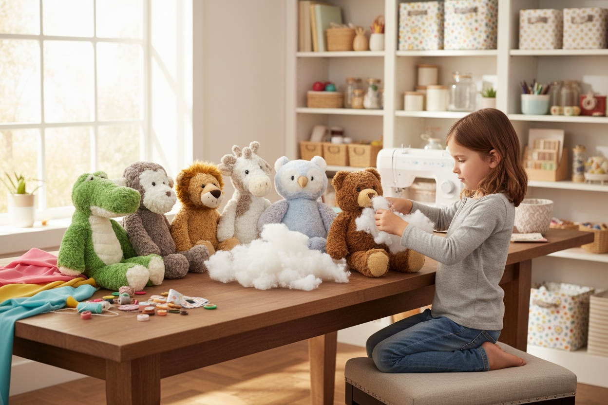 Unstuffed Zoo Animal Plushie Party Kit No-Sew Craft