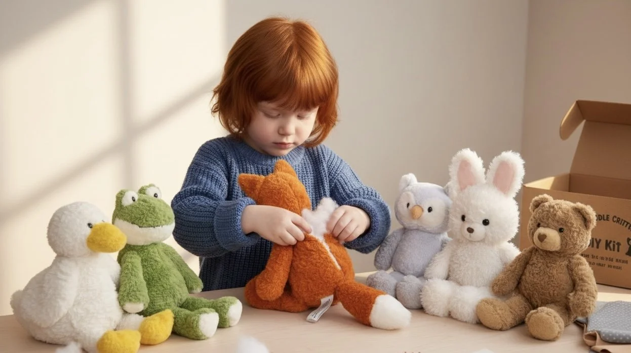 Unstuffed Woodland Animal Plushie Party Kit No-Sew Craft