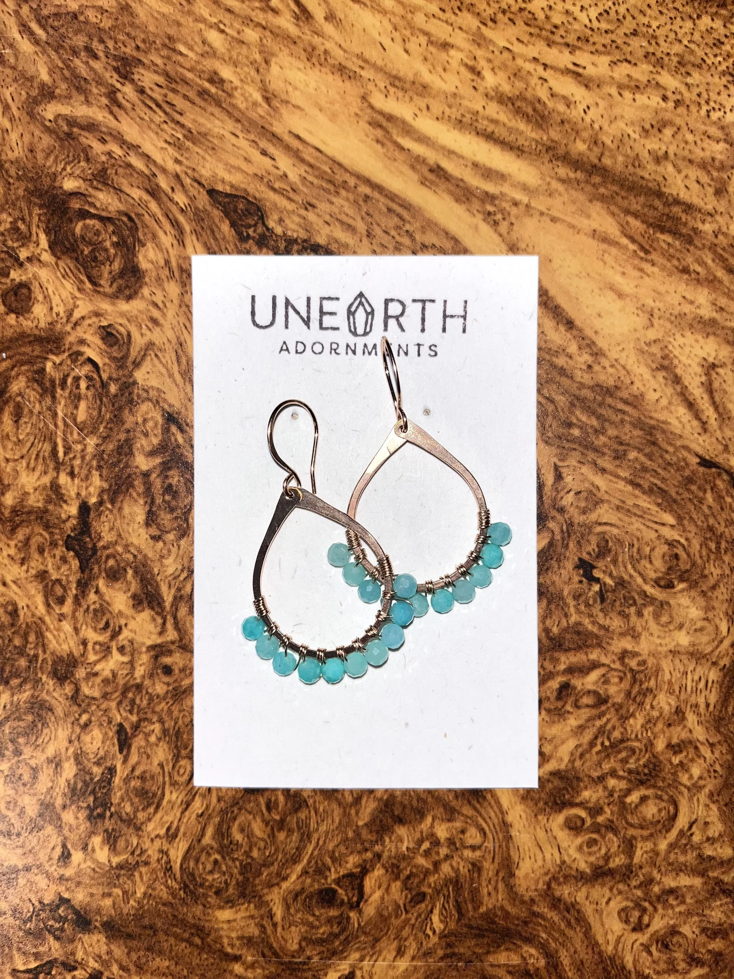 Amazonite Beaded Teardrop