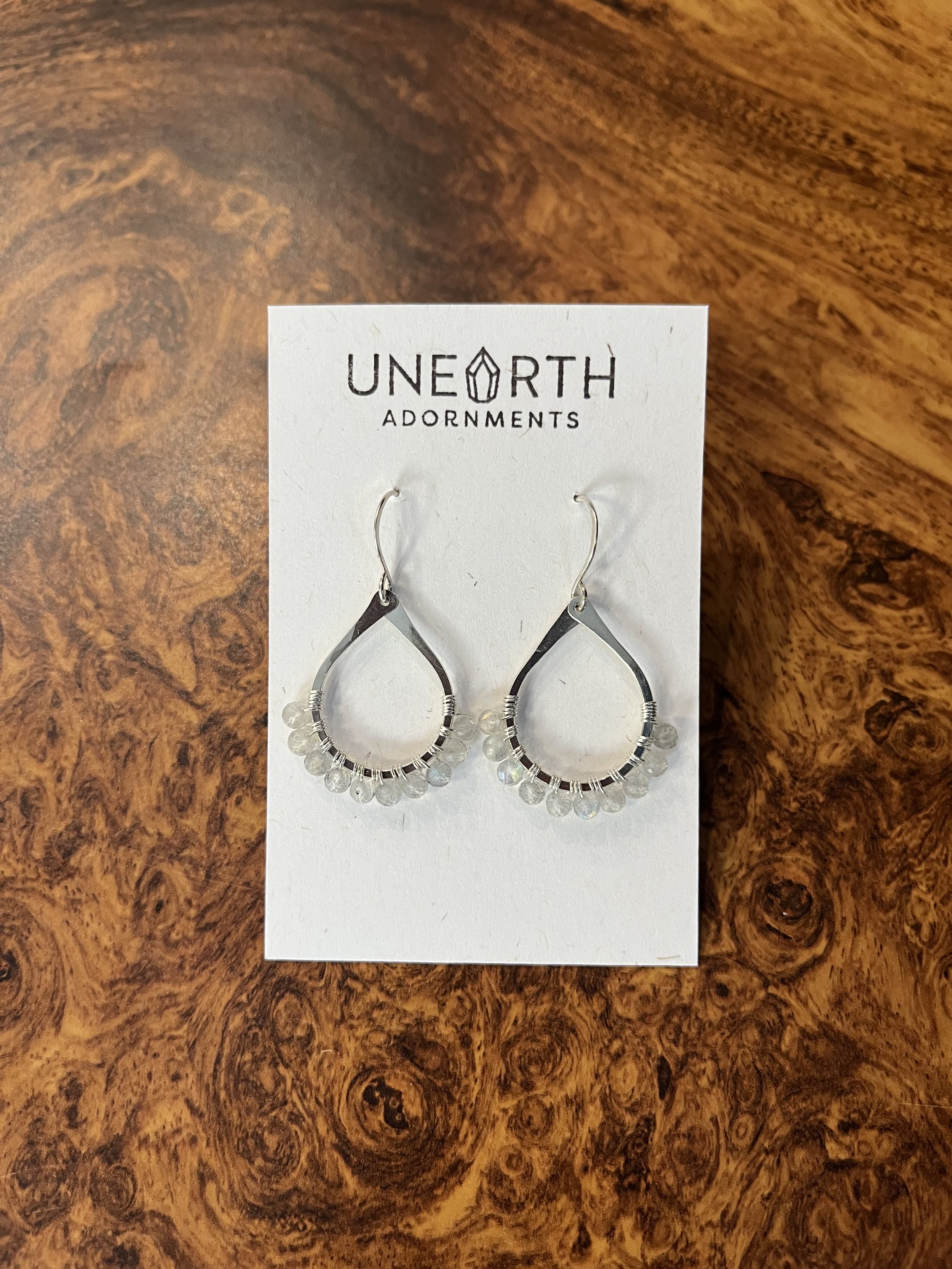 Labradorite Beaded Teardrop