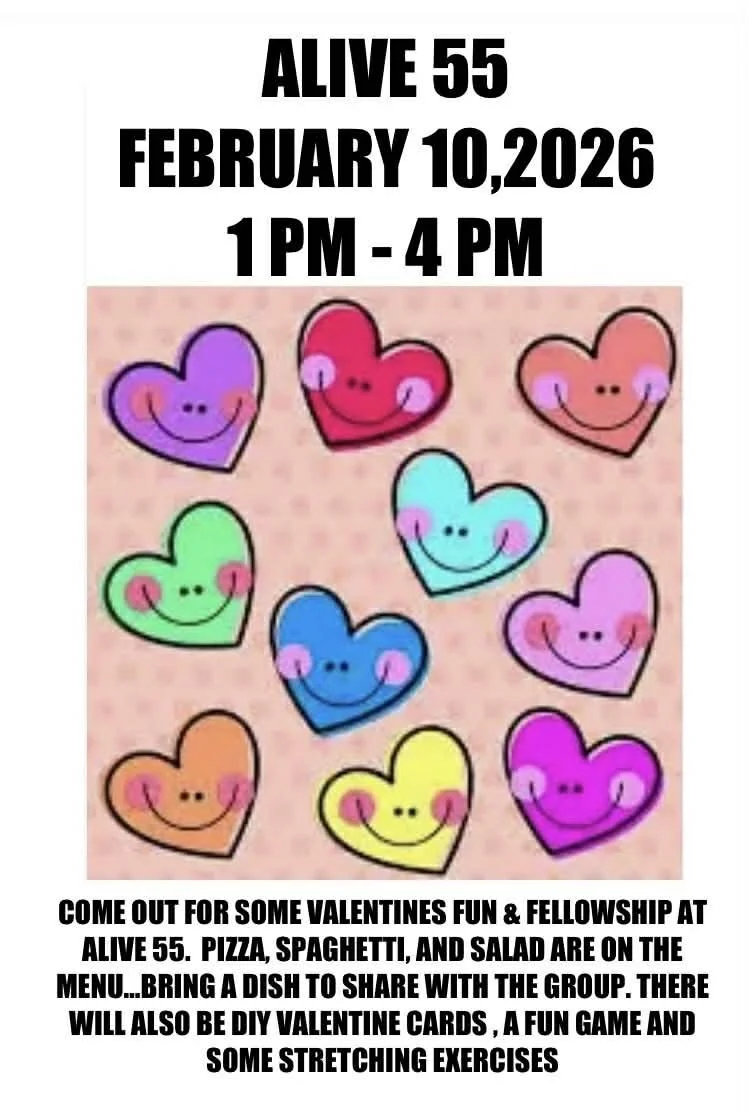 Alive 55 Valentine Fun & Fellowship