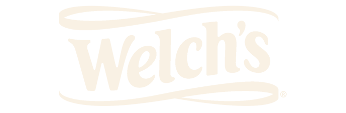 Welch's logo in white text on a black background.