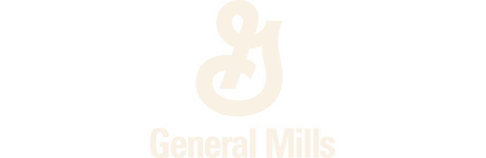 General Mills logo with stylized 'G' and 'M' in white on a black background.