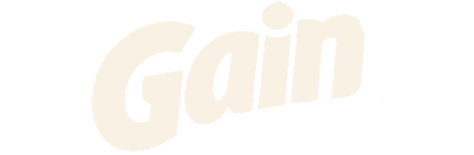Partial text reading 'Gain' in bold, white letters on a black background.