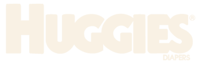 Huggies Diapers logo in white text on a black background.