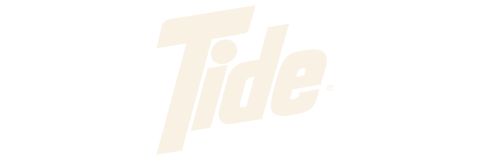Image of the Tide logo in white text on a black background.