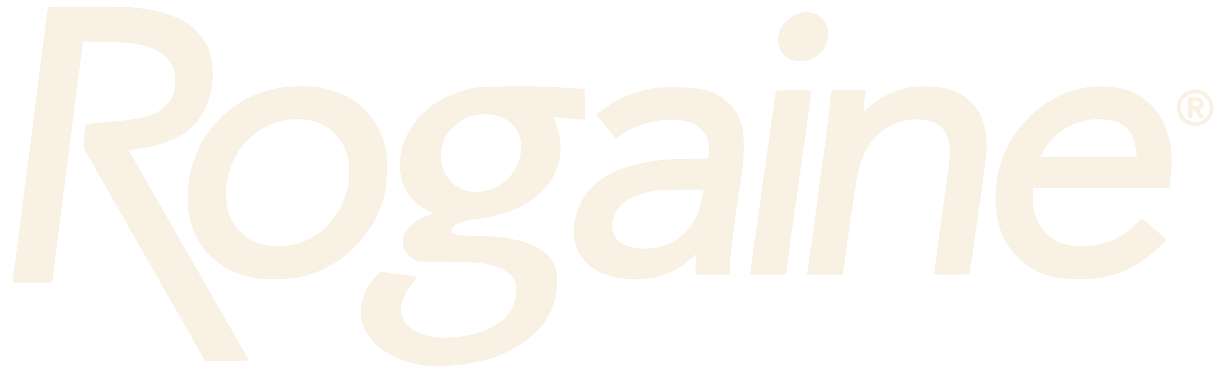 Rogaine logo in black and white