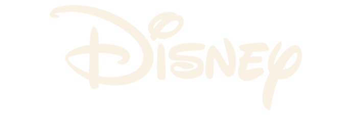 Disney logo in white on a black background