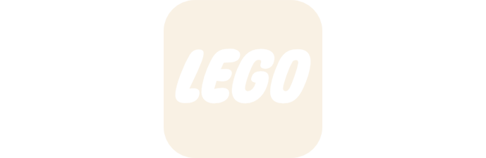 Lego logo in black text on a white background