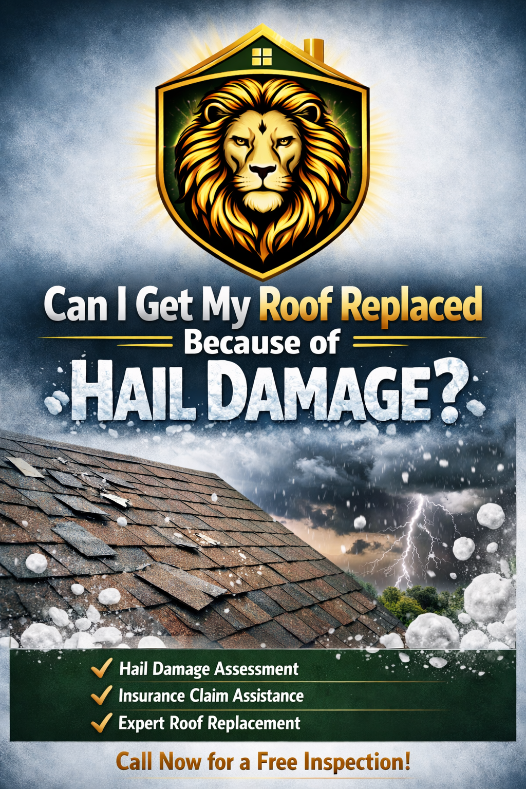 Can I Get My Roof Replaced Because of Hail Damage?