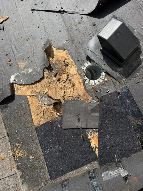 Roof decking damage covered by insurance
