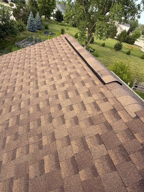 Ridge Vent Installed