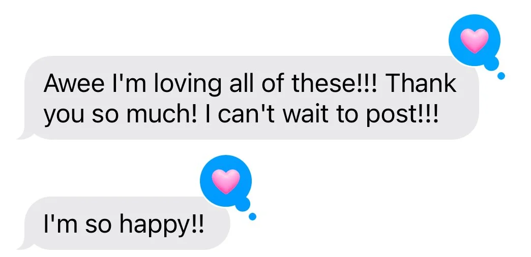 Screenshot of a heartfelt client review describing a calm and meaningful elopement experience.