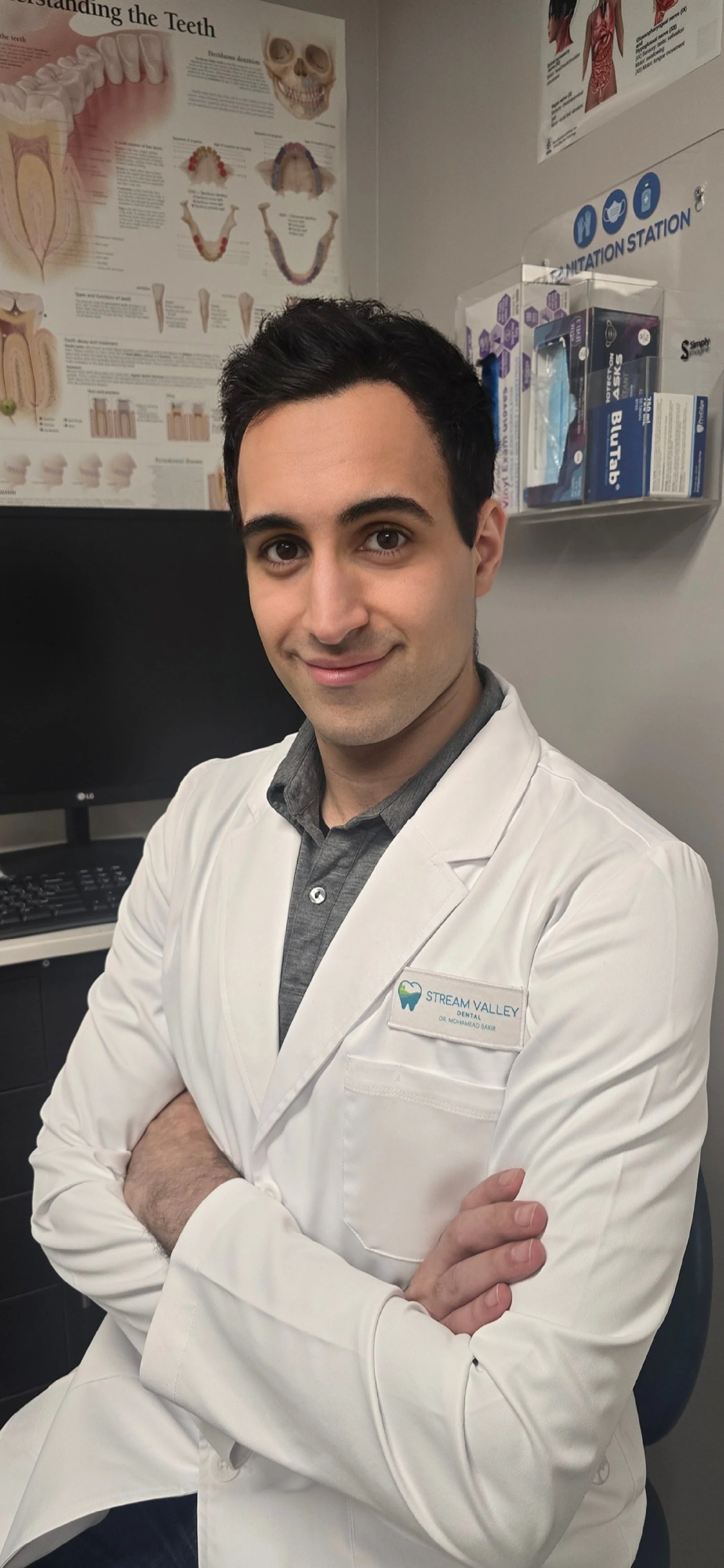 The dentist, Dr. Bakir