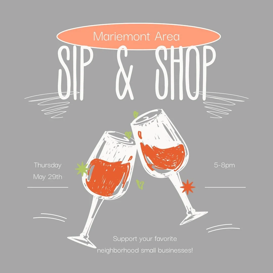 🛍️🥂Sip &amp; Shop🥂🛍️
.
.
THURSDAY MAY 29th // 5-8pm
.
.
Sip and shop with us! 
➡️➡️➡️for the how to&hellip;