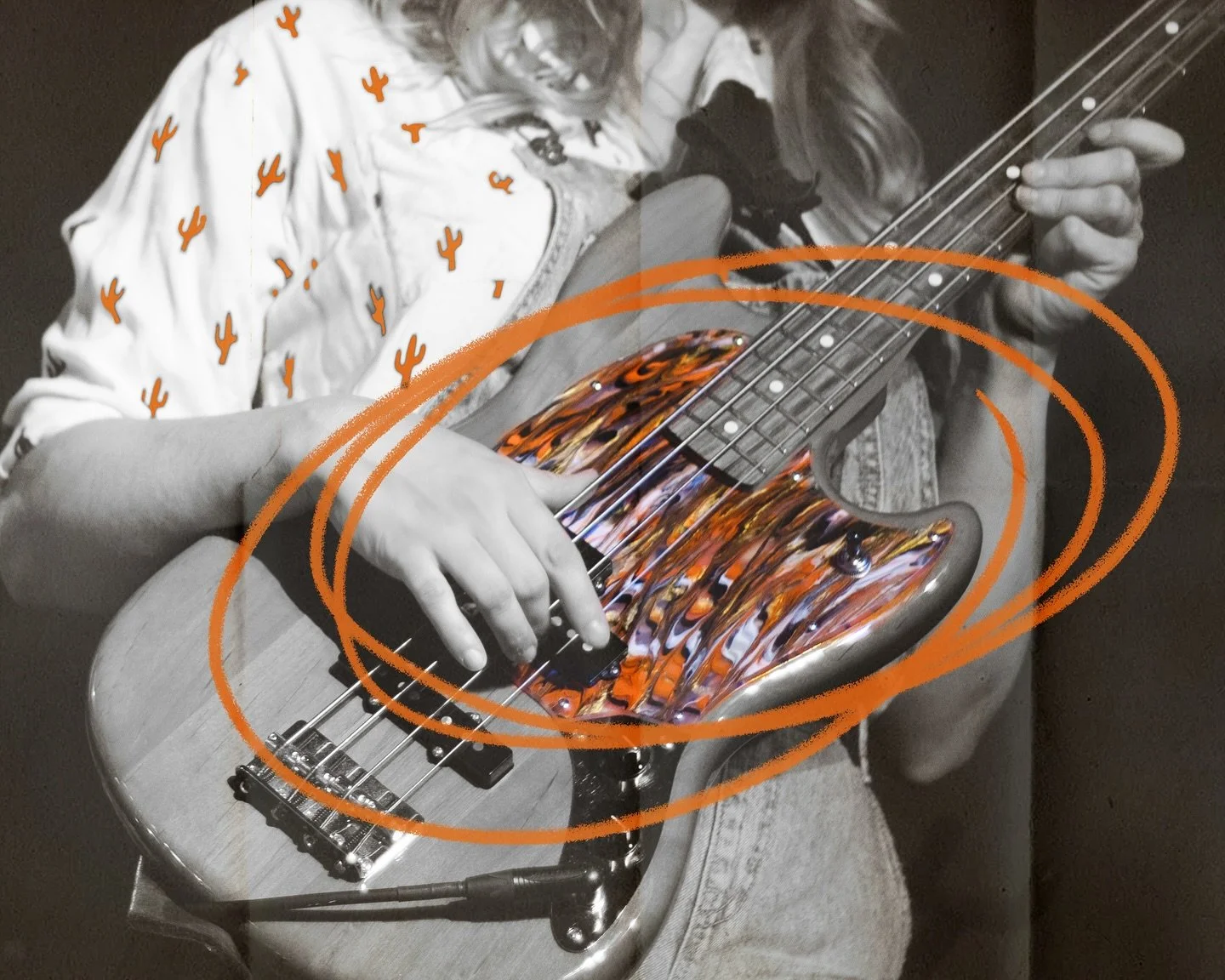 LOVING @the_cj_carpenter&rsquo;s new custom pickguard from PICKGUARD HEAVEN in color &ldquo;VULCAN SUNRISE&rdquo; on her @fender Mustang. 🔸🏵️🔸 

Our in-house studio YELLOW DOG STUDIOS has some big surprises and changes coming up 🦮🎸

📸: @jimmy_t