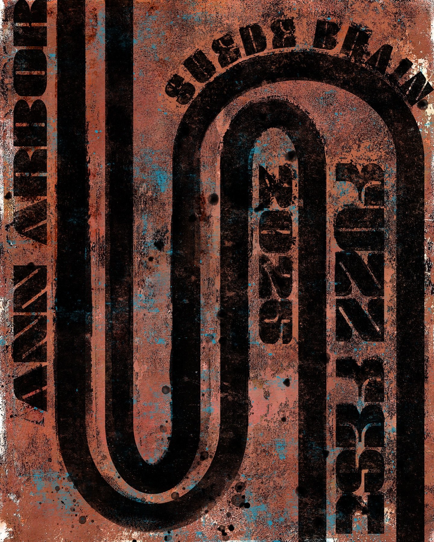 HAPPY TO BE AT @fuzz_festival THIS YEAR.
THURS AUG 21 - 8:15PM - @blindpig_annarbor - DOORS 7:00

Swipe &mdash;-> for behind the scenes

Poster: acrylic print on paper, stencil, digital composite @the_cj_carpenter @klexo.creative