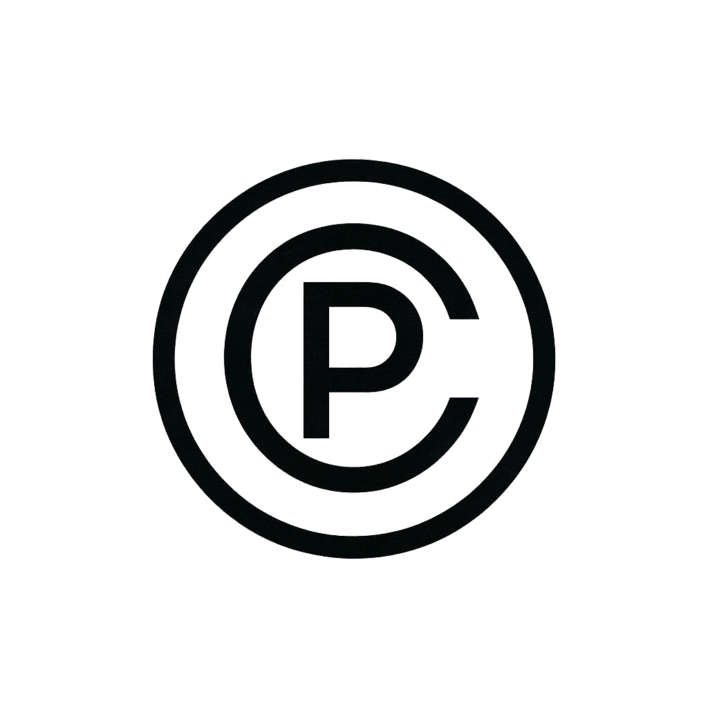 Parking symbol with a