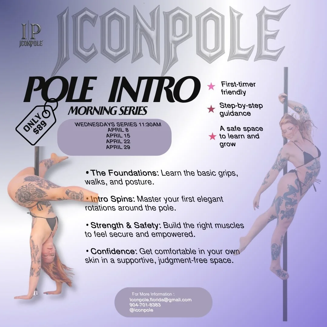 ✨ ICON POLE HAS SOMETHING SPECIAL FOR YOU! ✨
Are you waiting for a sign to finally start your pole journey? THIS IS IT. 🚩
We&rsquo;ve curated two exclusive 4-week series designed specifically to help you build confidence, strength, and your own uniq