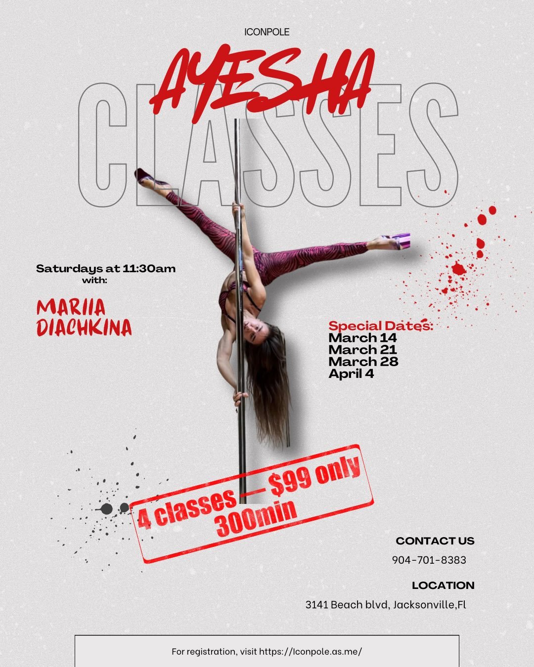 ✨ If you&rsquo;ve been waiting for a sign&hellip; this is it. ✨
If you feel like it&rsquo;s finally your time to meet Ayesha, today is your day!

Join my special author&rsquo;s course and dive deep into this foundational pole trick.

📅 Dates:
	&bull